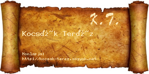 Kocsák Teréz névjegykártya
